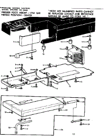 Shuttle Cover And Work Table parts for Kenmore Sewing Machine 158.12510 (15812510, 158 12510) from AppliancePartsPros.com
