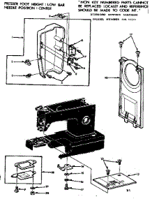 Needle Plate parts for Kenmore Sewing Machine 158.12511 (15812511, 158 12511) from AppliancePartsPros.com