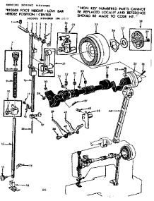 Presser Bar Assembly parts for Kenmore Sewing Machine 158.12511 (15812511, 158 12511) from AppliancePartsPros.com