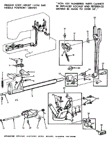 Feed Regulator Assembly parts for Kenmore Mechanical Sewing Machine 158.12520 (15812520, 158 12520) from AppliancePartsPros.com