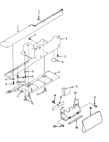 Shuttle Cover parts for Kenmore Sewing Machine 158.1255181 (1581255181, 158 1255181) from AppliancePartsPros.com
