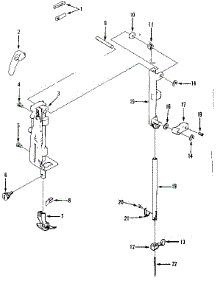 Presser Bar Assembly parts for Kenmore Sewing Machine 158.1255181 (1581255181, 158 1255181) from AppliancePartsPros.com