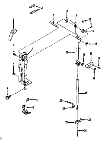 Presser Bar Assembly parts for Kenmore Mechanical Sewing Machine 158.1262180 (1581262180, 158 1262180) from AppliancePartsPros.com