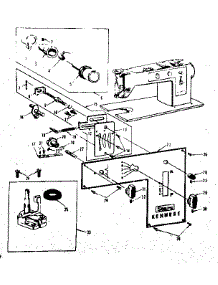 Tension Regulator parts for Kenmore Mechanical Sewing Machine 158.13010 (15813010, 158 13010) from AppliancePartsPros.com