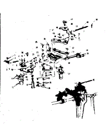 Zigzag Guide Assembly parts for Kenmore Mechanical Sewing Machine 158.13010 (15813010, 158 13010) from AppliancePartsPros.com