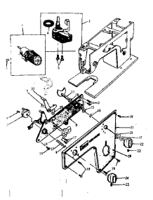 Selector Dials parts for Kenmore Mechanical Sewing Machine 158.13033 (15813033, 158 13033) from AppliancePartsPros.com