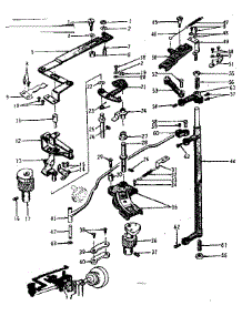Zigzag Guide Assembly parts for Kenmore Mechanical Sewing Machine 158.13033 (15813033, 158 13033) from AppliancePartsPros.com