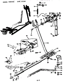 Feed Regulator Assembly parts for Kenmore Mechanical Sewing Machine 158.13150 (15813150, 158 13150) from AppliancePartsPros.com