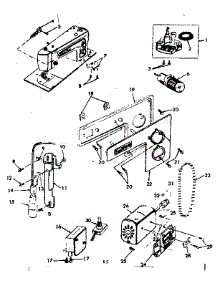 Motor Assembly parts for Kenmore Mechanical Sewing Machine 158.13160 (15813160, 158 13160) from AppliancePartsPros.com