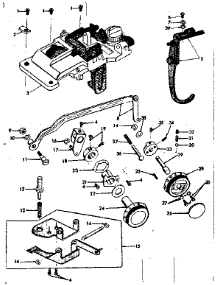 Cam Driver Axel parts for Kenmore Mechanical Sewing Machine 158.13160 (15813160, 158 13160) from AppliancePartsPros.com