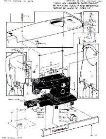 Base Assembly parts for Kenmore Sewing Machine 158.13360 (15813360, 158 13360) from AppliancePartsPros.com