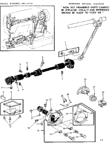 Shuttle Assembly parts for Kenmore Sewing Machine 158.13360 (15813360, 158 13360) from AppliancePartsPros.com
