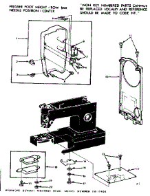 Needle Plate parts for Kenmore Sewing Machine 158.13400 (15813400, 158 13400) from AppliancePartsPros.com