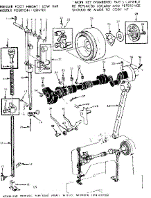 Presser Bar Assembly parts for Kenmore Sewing Machine 158.1340180 (1581340180, 158 1340180) from AppliancePartsPros.com