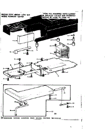 Shuttle Cover And Work Table parts for Kenmore Sewing Machine 158.1340180 (1581340180, 158 1340180) from AppliancePartsPros.com