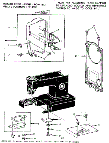 Needle Plate parts for Kenmore Mechanical Sewing Machine 158.1340280 (1581340280, 158 1340280) from AppliancePartsPros.com