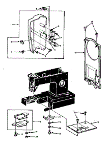 Needle Plate parts for Kenmore Mechanical Sewing Machine 158.1340281 (1581340281, 158 1340281) from AppliancePartsPros.com
