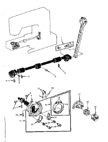 Shuttle Assembly parts for Kenmore Mechanical Sewing Machine 158.1340281 (1581340281, 158 1340281) from AppliancePartsPros.com