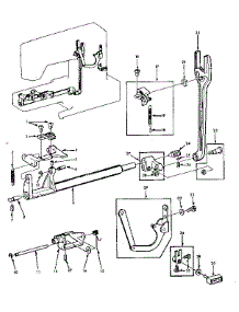 Feed Regulator Assembly parts for Kenmore Mechanical Sewing Machine 158.1340281 (1581340281, 158 1340281) from AppliancePartsPros.com
