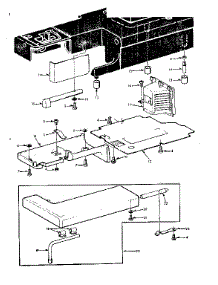 Shuttle Cover And Work Table parts for Kenmore Mechanical Sewing Machine 158.1340281 (1581340281, 158 1340281) from AppliancePartsPros.com