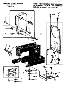 Needle Plate parts for Kenmore Mechanical Sewing Machine 158.13410 (15813410, 158 13410) from AppliancePartsPros.com