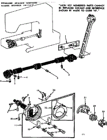 Shuttle Assembly parts for Kenmore Mechanical Sewing Machine 158.13410 (15813410, 158 13410) from AppliancePartsPros.com