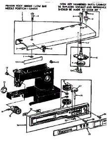 Base Assembly parts for Kenmore Sewing Machine 158.13411 (15813411, 158 13411) from AppliancePartsPros.com