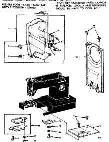 Needle Plate parts for Kenmore Sewing Machine 158.13412 (15813412, 158 13412) from AppliancePartsPros.com