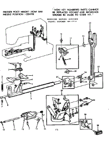Feed Regulator Assembly parts for Kenmore Sewing Machine 158.13412 (15813412, 158 13412) from AppliancePartsPros.com