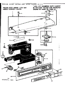 Base Assembly parts for Kenmore Mechanical Sewing Machine 158.13413 (15813413, 158 13413) from AppliancePartsPros.com