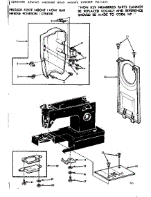 Needle Plate parts for Kenmore Mechanical Sewing Machine 158.13413 (15813413, 158 13413) from AppliancePartsPros.com
