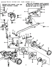 Geared Cam Assembly parts for Kenmore Mechanical Sewing Machine 158.13413 (15813413, 158 13413) from AppliancePartsPros.com