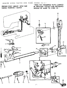 Feed Regulator Assembly parts for Kenmore Mechanical Sewing Machine 158.13413 (15813413, 158 13413) from AppliancePartsPros.com