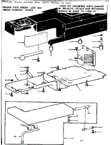 Shuttle Cover And Work Table parts for Kenmore Mechanical Sewing Machine 158.13413 (15813413, 158 13413) from AppliancePartsPros.com