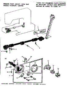 Shuttle Assembly parts for Kenmore Mechanical Sewing Machine 158.13414 (15813414, 158 13414) from AppliancePartsPros.com