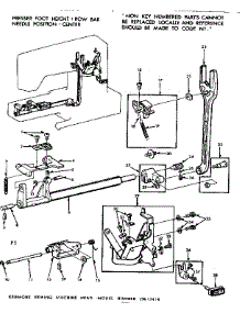 Feed Regulator Assembly parts for Kenmore Mechanical Sewing Machine 158.13414 (15813414, 158 13414) from AppliancePartsPros.com