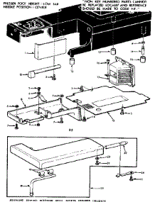 Shuttle Cover And Work Table parts for Kenmore Mechanical Sewing Machine 158.13414 (15813414, 158 13414) from AppliancePartsPros.com
