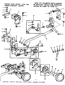 Geared Cam Assembly parts for Kenmore Sewing Machine 158.13450 (15813450, 158 13450) from AppliancePartsPros.com