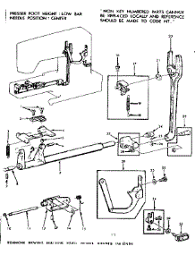 Feed Regulator Assembly parts for Kenmore Sewing Machine 158.13450 (15813450, 158 13450) from AppliancePartsPros.com