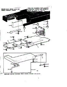 Shuttle Cover And Work Table parts for Kenmore Sewing Machine 158.1345180 (1581345180, 158 1345180) from AppliancePartsPros.com