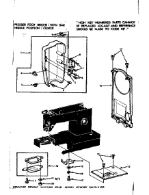 Needle Plate parts for Kenmore Mechanical Sewing Machine 158.1345280 (1581345280, 158 1345280) from AppliancePartsPros.com