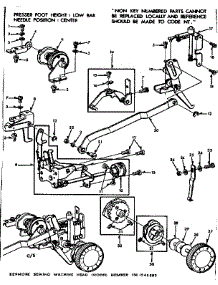Geared Cam Assembly parts for Kenmore Mechanical Sewing Machine 158.1345280 (1581345280, 158 1345280) from AppliancePartsPros.com