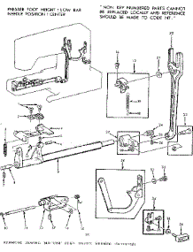 Feed Regulator Assembly parts for Kenmore Mechanical Sewing Machine 158.1345381 (1581345381, 158 1345381) from AppliancePartsPros.com