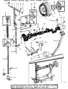 Presser Bar Assembly parts for Kenmore Mechanical Sewing Machine 158.13470 (15813470, 158 13470) from AppliancePartsPros.com