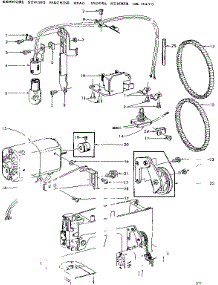 Motor Assembly parts for Kenmore Mechanical Sewing Machine 158.13470 (15813470, 158 13470) from AppliancePartsPros.com