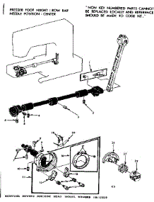 Shuttle Assembly parts for Kenmore Mechanical Sewing Machine 158.13500 (15813500, 158 13500) from AppliancePartsPros.com