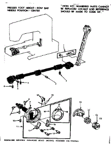 Shuttle Assembly parts for Kenmore Sewing Machine 158.1350280 (1581350280, 158 1350280) from AppliancePartsPros.com