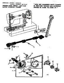 Shuttle Assembly parts for Kenmore Sewing Machine 158.13510 (15813510, 158 13510) from AppliancePartsPros.com