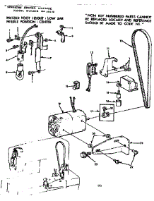 Motor Assembly parts for Kenmore Sewing Machine 158.13510 (15813510, 158 13510) from AppliancePartsPros.com