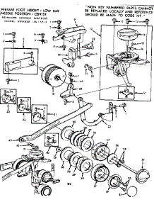Geared Cam Assembly parts for Kenmore Mechanical Sewing Machine 158.13512 (15813512, 158 13512) from AppliancePartsPros.com